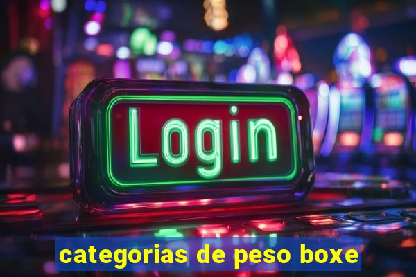 categorias de peso boxe